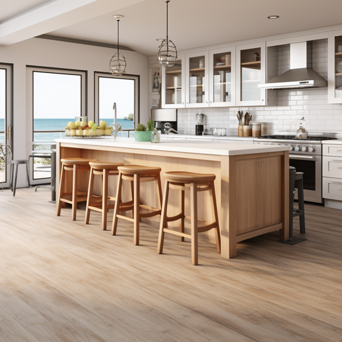 Beautiful kitchen with vinyl flooring