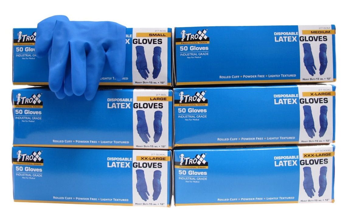 Heavy Duty Latex Disposable Gloves